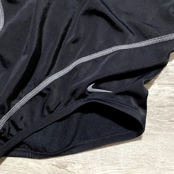 Nike bathing suit Medium Black and Gray One Piece Swimwear - Picture 2 of 8